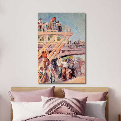 I Lavoratori Maximilien Luce mlc64 quadro stampato su tela