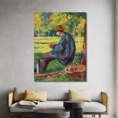 Ludovic Rodo Pissarro Nel Giardino Di Suo Padre A Éragny Maximilien Luce mlc66 quadro stampato su tela
