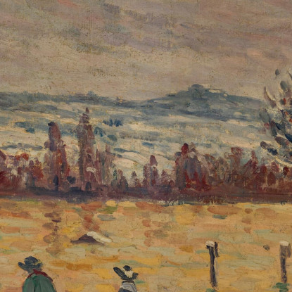 L’Inondazione A Longchamp Maximilien Luce mlc68 quadro stampato su tela
