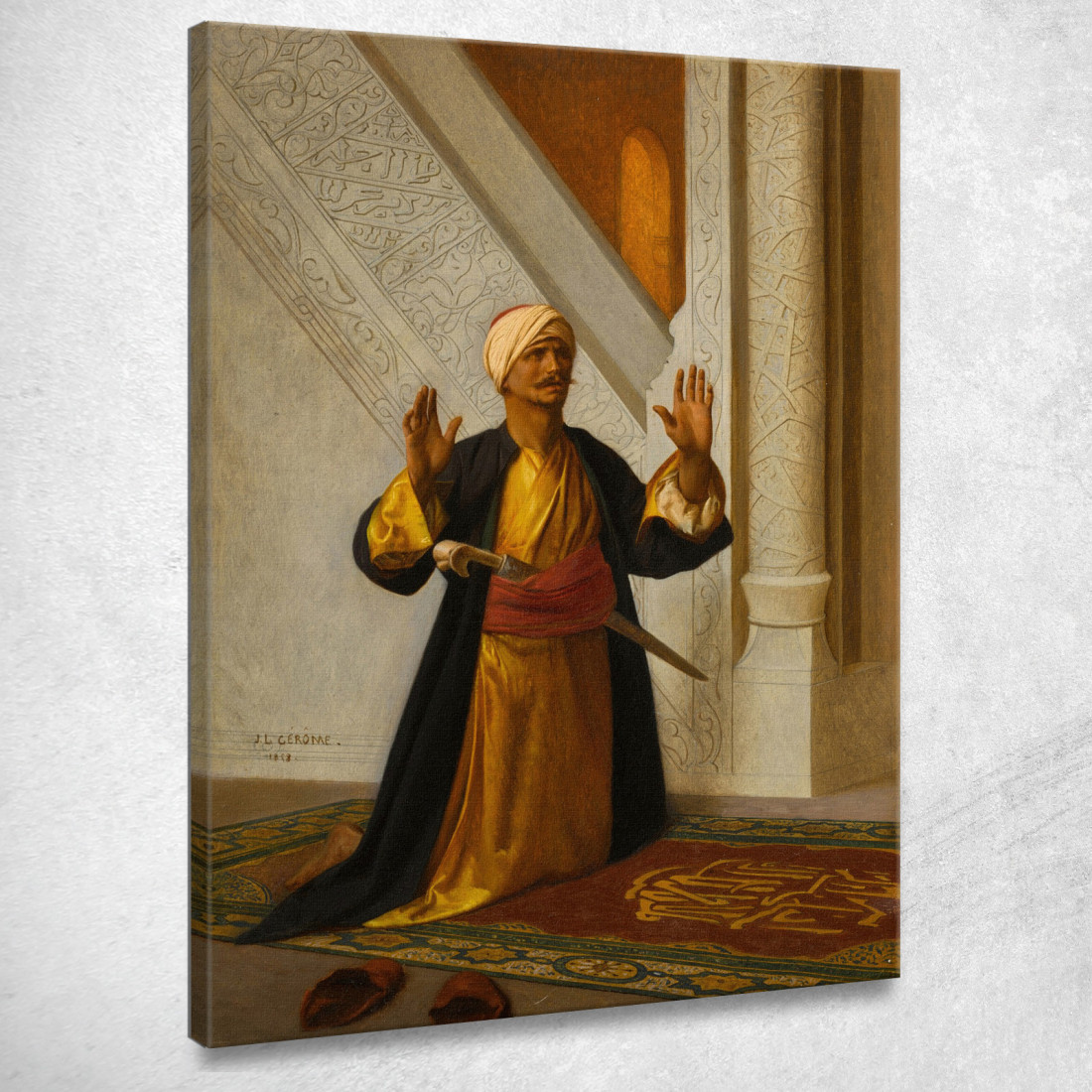 Alla Preghiera Jean-Léon Gérôme jlg20 quadro stampato su tela Alla Preghiera Jean-Léon Gérôme jlg20 quadro stampato su tela