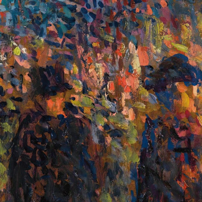 Parigi I Boulevard Di Notte Maximilien Luce mlc79 quadro stampato su tela