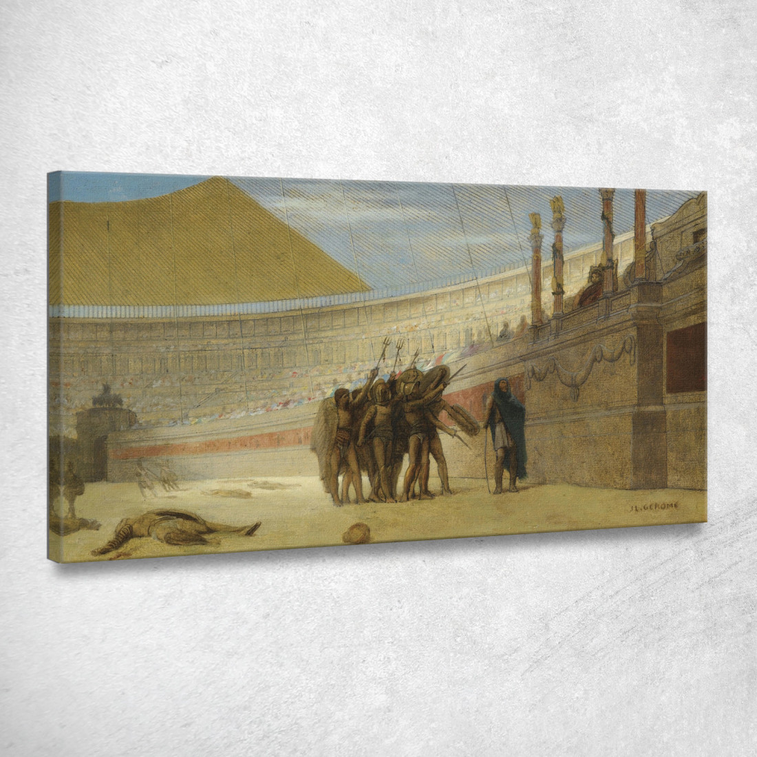 Ave Cesare Noi Che Stiamo Per Morire Ti Salutiamo Jean-Léon Gérôme jlg23 quadro stampato su tela Ave Cesare Noi Che Stiamo Per Morire Ti Salutiamo Jean-Léon Gérôme jlg23 quadro stampato su tela