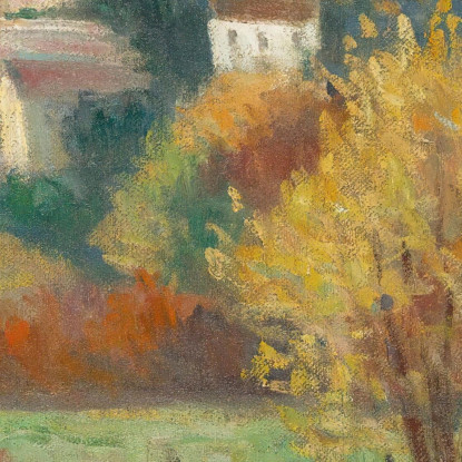 Rolleboise Il Villaggio Maximilien Luce mlc100 quadro stampato su tela
