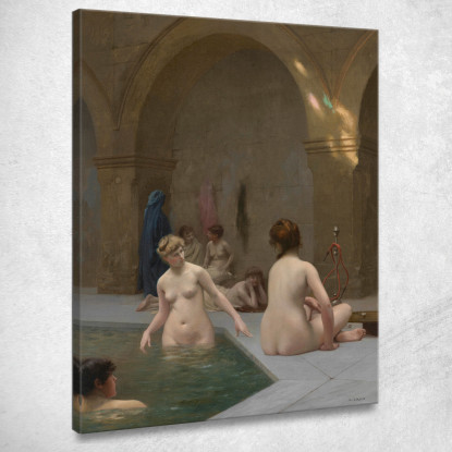Bagnanti Jean-Léon Gérôme jlg24 quadro stampato su tela