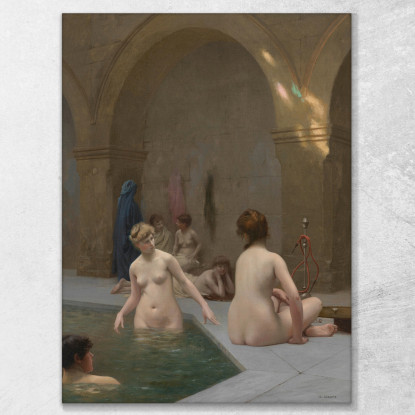 Bagnanti Jean-Léon Gérôme jlg24 quadro stampato su tela