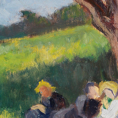 Sotto L’Albero Rolleboise Maximilien Luce mlc107 quadro stampato su tela
