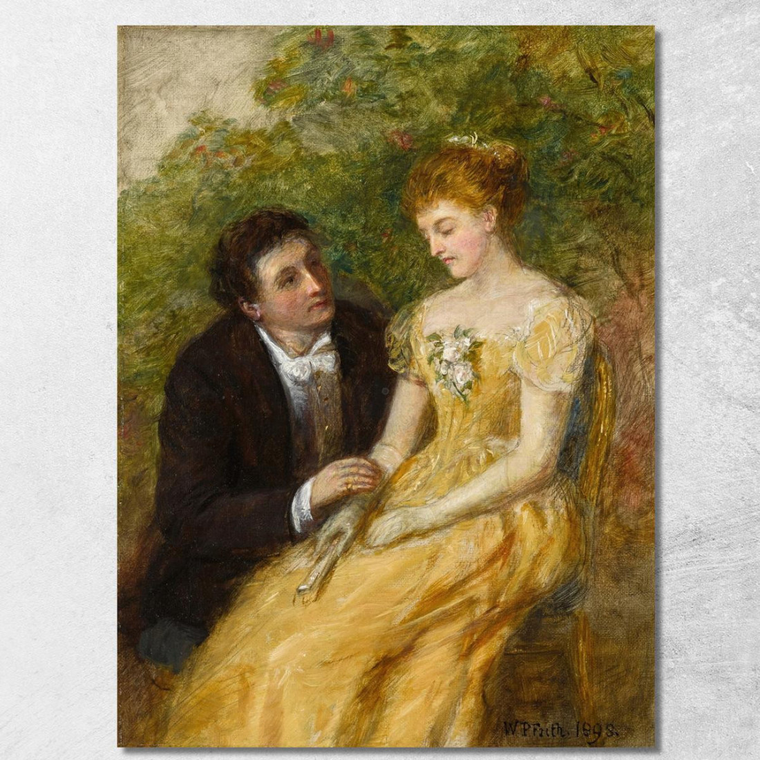 Uno Studio Per "Nel Conservatorio: Un Momento Critico" William Powell Frith wpf1 quadro stampato su tela Uno Studio Per "Nel Conservatorio: Un Momento Critico" William Powell Frith wpf1 quadro stampato su tela