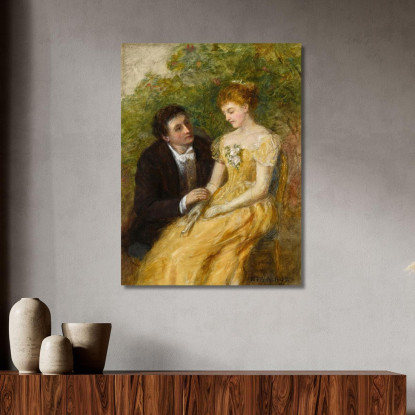 Uno Studio Per "Nel Conservatorio: Un Momento Critico" William Powell Frith wpf1 quadro stampato su tela