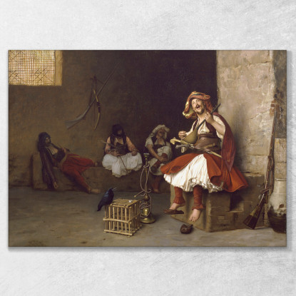 Canto Bashi Bazouk Jean-Léon Gérôme jlg26 quadro stampato su tela