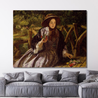 Fiori Da Giardino Che Compongono Un Mazzolino William Powell Frith wpf6 quadro stampato su tela