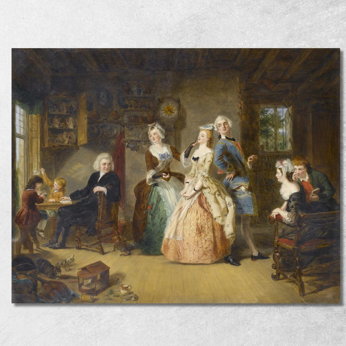 Misurare Le Altezze William Powell Frith wpf12 quadro stampato su tela Misurare Le Altezze William Powell Frith wpf12 quadro stampato su tela