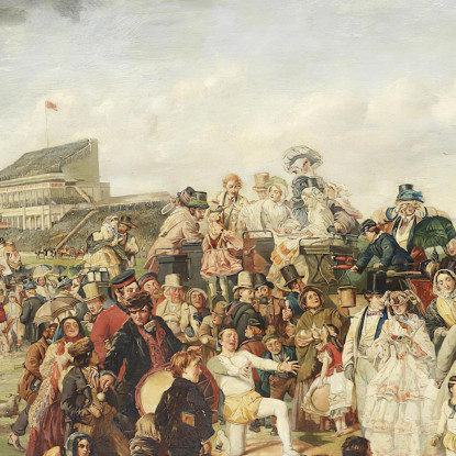 Il Giorno Del Derby William Powell Frith wpf19 quadro stampato su tela