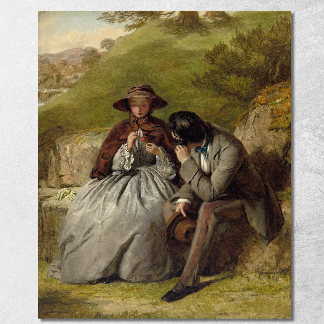 Gli Amanti William Powell Frith wpf21 quadro stampato su tela Gli Amanti William Powell Frith wpf21 quadro stampato su tela