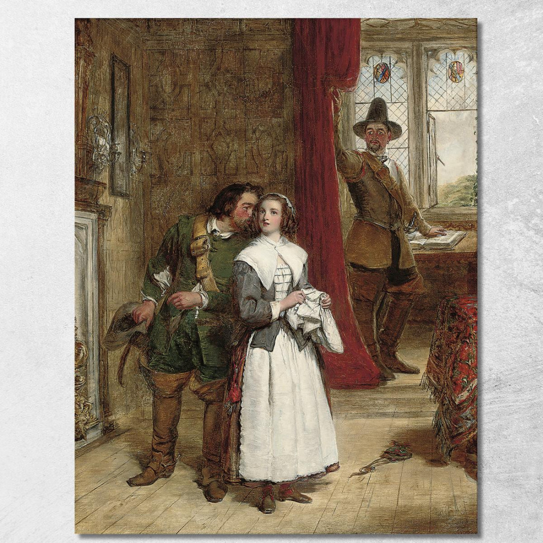 La Figlia Del Puritano William Powell Frith wpf22 quadro stampato su tela La Figlia Del Puritano William Powell Frith wpf22 quadro stampato su tela