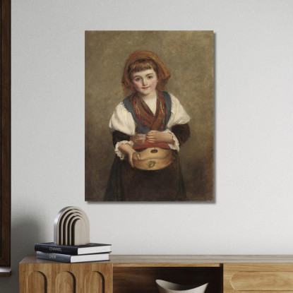 Il Più Dolce Piccolo Mendicante Che Abbia Mai Chiesto L'Elemosina William Powell Frith wpf25 quadro stampato su tela