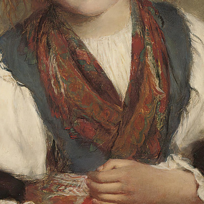 Il Più Dolce Piccolo Mendicante Che Abbia Mai Chiesto L'Elemosina William Powell Frith wpf25 quadro stampato su tela