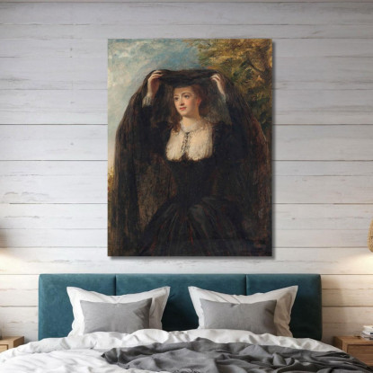 Il Velo William Powell Frith wpf27 quadro stampato su tela