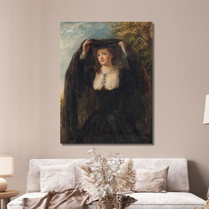 Il Velo William Powell Frith wpf27 quadro stampato su tela
