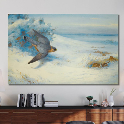 Smeriglio E Allodole Archibald Thorburn ath68 quadro stampato su tela