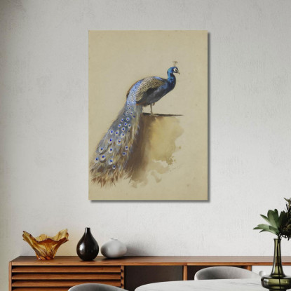 Pavone Archibald Thorburn ath77 quadro stampato su tela