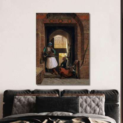 Corpo Di Guardia Degli Arnauti Al Cairo Jean-Léon Gérôme jlg39 quadro stampato su tela