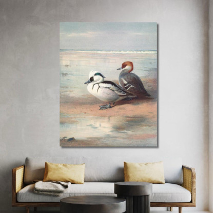 Smergo Minore Archibald Thorburn ath92 quadro stampato su tela