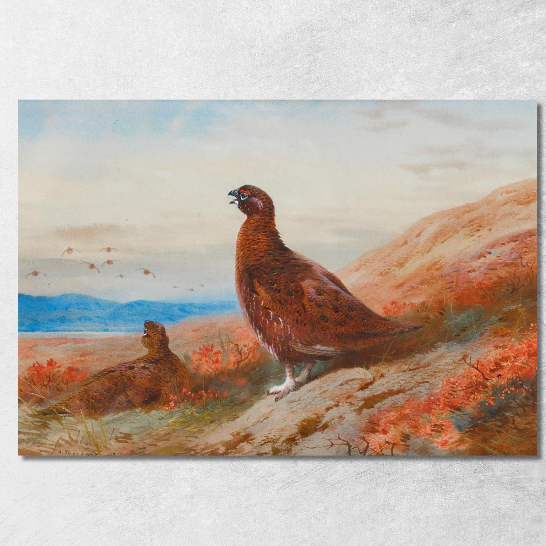 La Sfida Archibald Thorburn ath100 quadro stampato su tela La Sfida Archibald Thorburn ath100 quadro stampato su tela