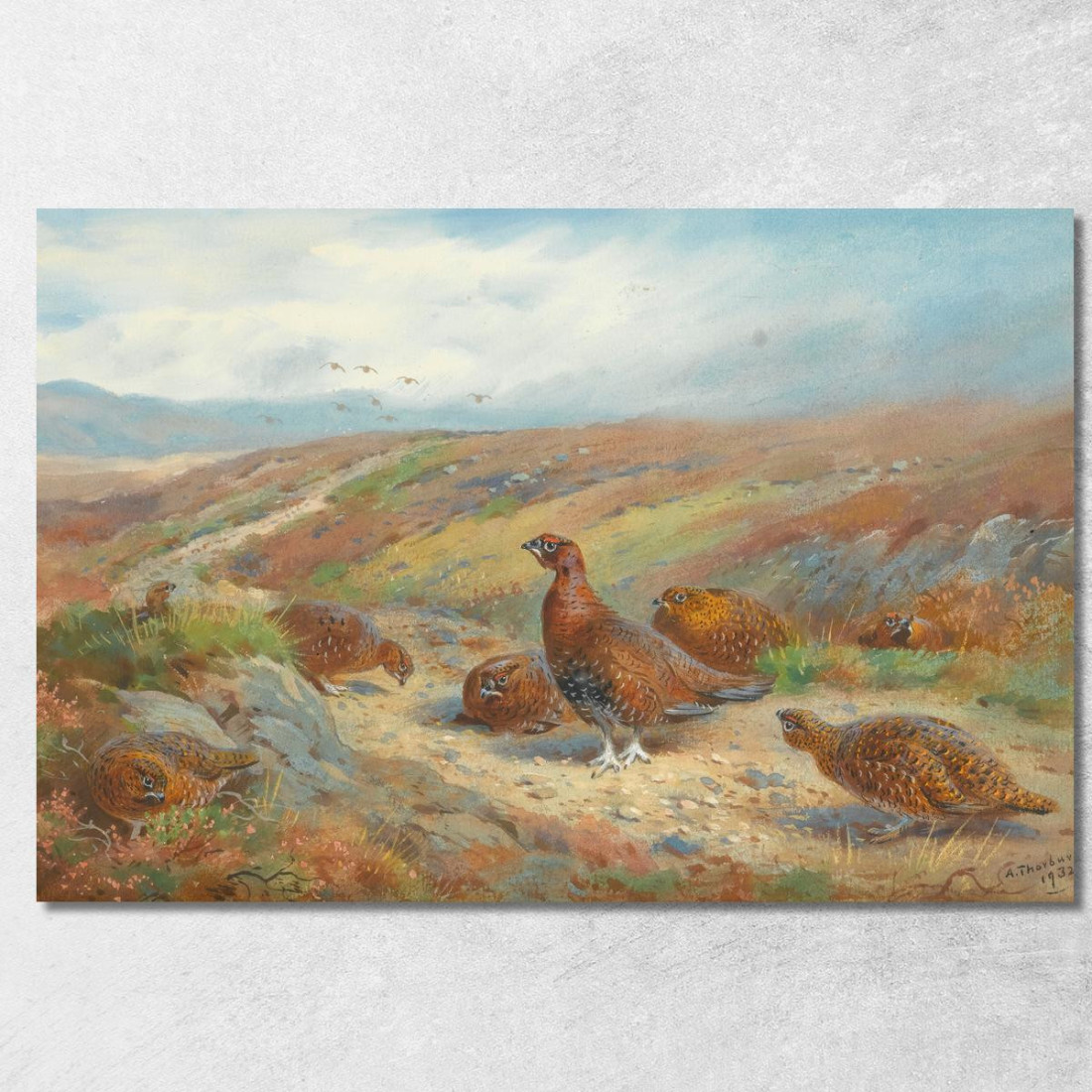 La Vecchia Strada Dei Mandriani Archibald Thorburn ath102 quadro stampato su tela La Vecchia Strada Dei Mandriani Archibald Thorburn ath102 quadro stampato su tela
