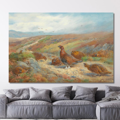La Vecchia Strada Dei Mandriani Archibald Thorburn ath102 quadro stampato su tela