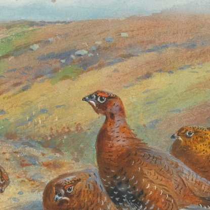 La Vecchia Strada Dei Mandriani Archibald Thorburn ath102 quadro stampato su tela