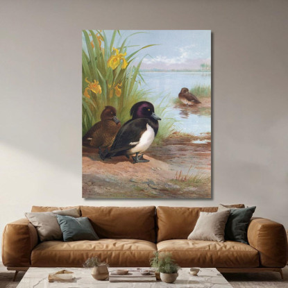 Moretta Tufted Archibald Thorburn ath106 quadro stampato su tela