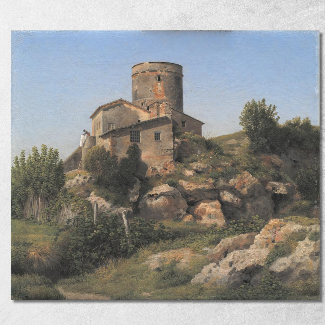 Un Edificio Vicino A Tor Di Quinto Fuori Roma Christoffer Wilhelm Eckersberg cwe1 quadro stampato su tela Un Edificio Vicino A Tor Di Quinto Fuori Roma Christoffer Wilhelm Eckersberg cwe1 quadro stampato su tela