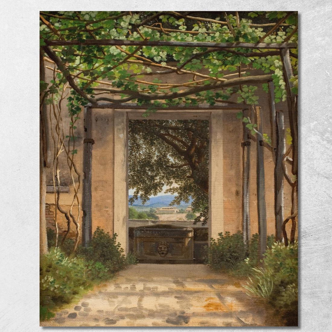 Un Pergolato In Italia Christoffer Wilhelm Eckersberg cwe4 quadro stampato su tela Un Pergolato In Italia Christoffer Wilhelm Eckersberg cwe4 quadro stampato su tela