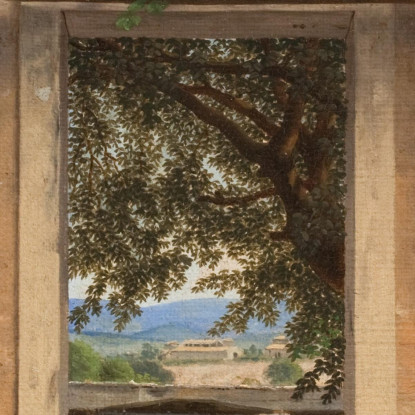 Un Pergolato In Italia Christoffer Wilhelm Eckersberg cwe4 quadro stampato su tela