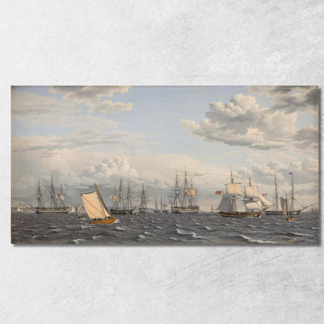 Una Flotta Russa All'Ancora Vicino A Elsinore Christoffer Wilhelm Eckersberg cwe5 quadro stampato su tela Una Flotta Russa All'Ancora Vicino A Elsinore Christoffer Wilhelm Eckersberg cwe5 quadro stampato su tela