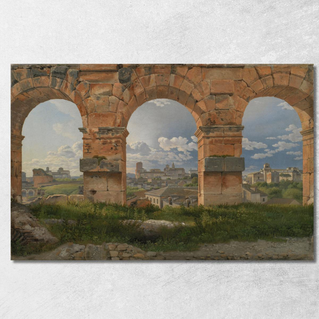 Una Vista Attraverso Tre Archi Del Terzo Piano Del Colosseo Christoffer Wilhelm Eckersberg cwe9 quadro stampato su tela Una Vista Attraverso Tre Archi Del Terzo Piano Del Colosseo Christoffer Wilhelm Eckersberg cwe9 quadro stampato su tela