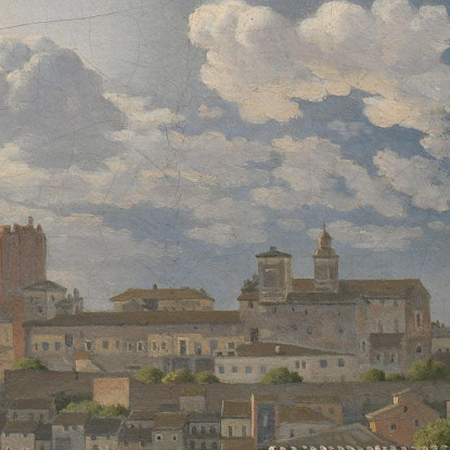 Una Vista Attraverso Tre Archi Del Terzo Piano Del Colosseo Christoffer Wilhelm Eckersberg cwe9 quadro stampato su tela