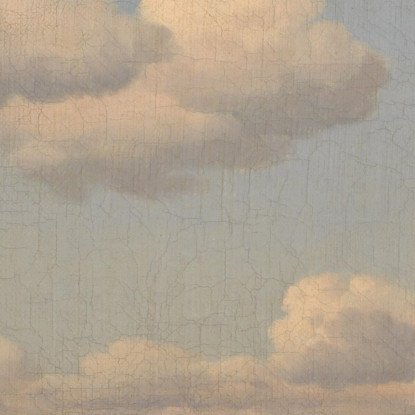 Una Vista Verso La Costa Svedese Dalle Mura Del Castello Di Kronborg Christoffer Wilhelm Eckersberg cwe10 quadro stampato su te