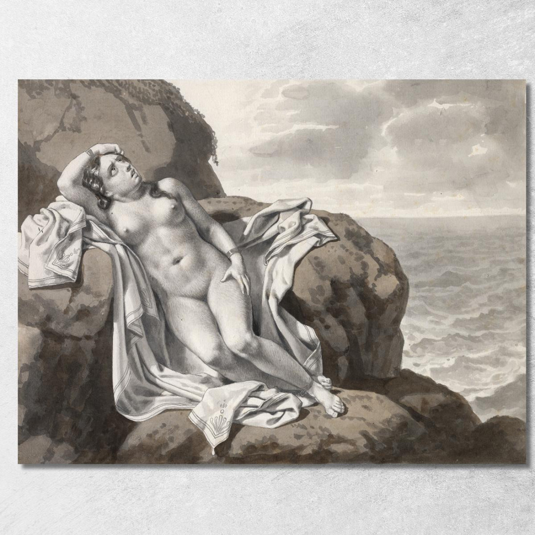 Andromeda Incatenata A Una Roccia Christoffer Wilhelm Eckersberg cwe15 quadro stampato su tela Andromeda Incatenata A Una Roccia Christoffer Wilhelm Eckersberg cwe15 quadro stampato su tela