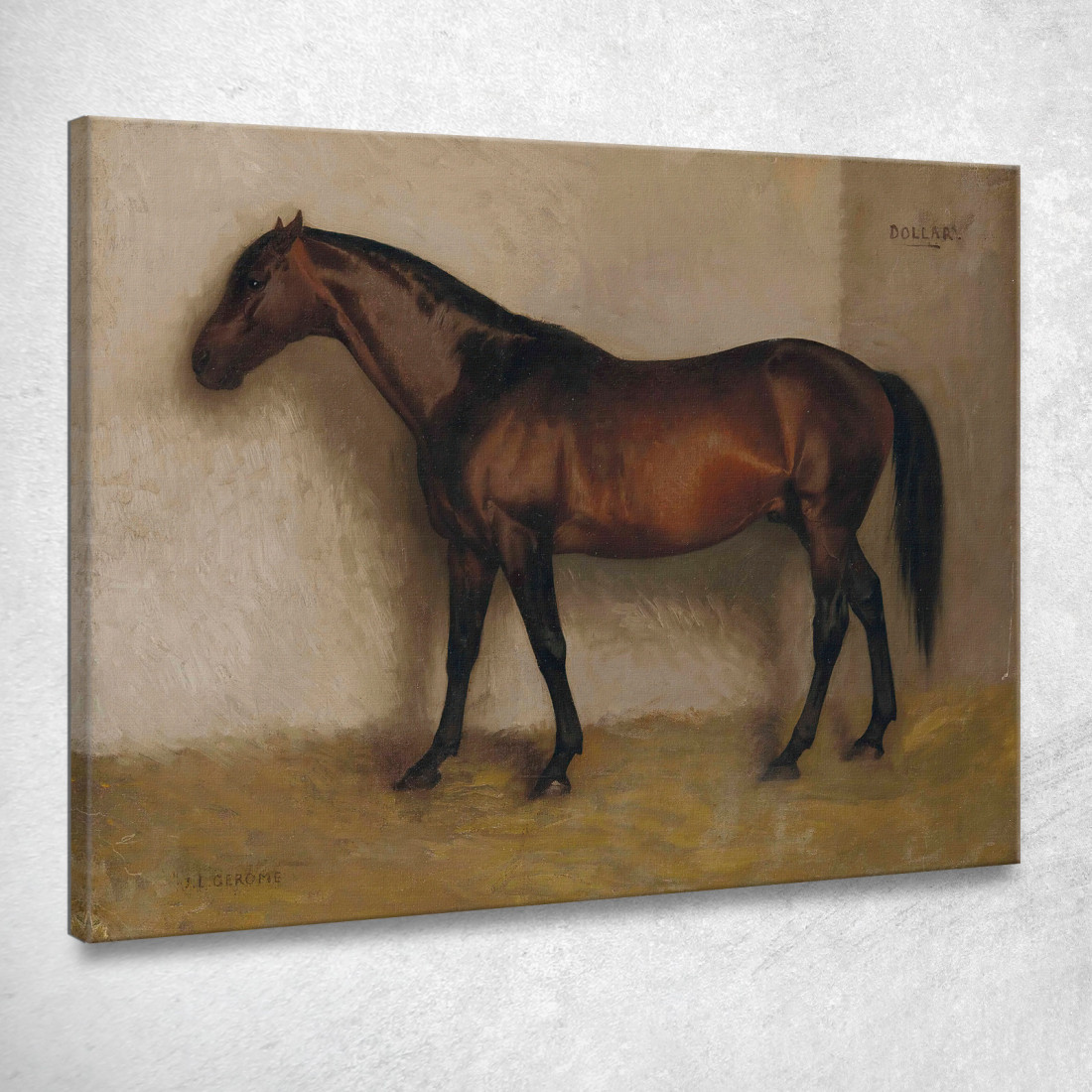 Dollar A Bay Hunter In Una Scatola Sciolta Jean-Léon Gérôme jlg46 quadro stampato su tela Dollar A Bay Hunter In Una Scatola Sciolta Jean-Léon Gérôme jlg46 quadro stampato su tela