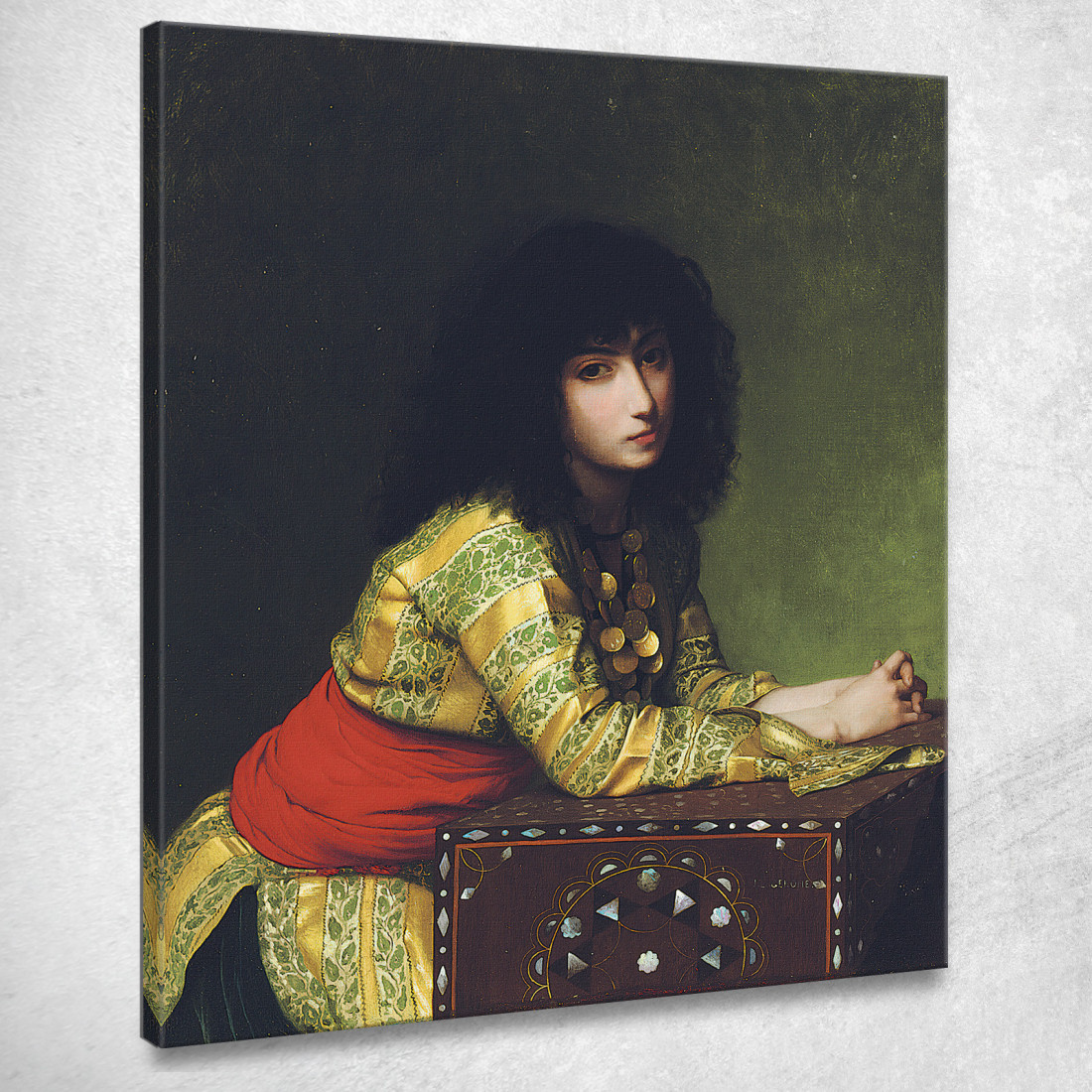 Ragazza Egiziana Jean-Léon Gérôme jlg47 quadro stampato su tela Ragazza Egiziana Jean-Léon Gérôme jlg47 quadro stampato su tela