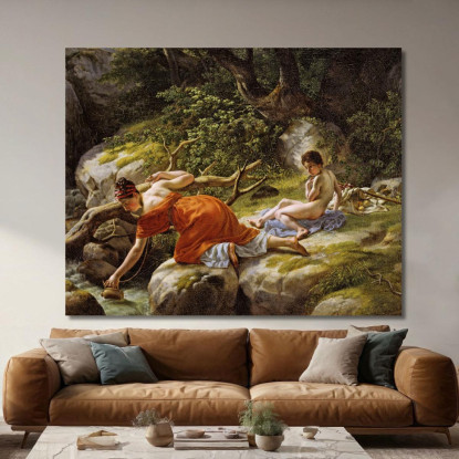 Agar E Ismaele Nel Deserto Christoffer Wilhelm Eckersberg cwe28 quadro stampato su tela