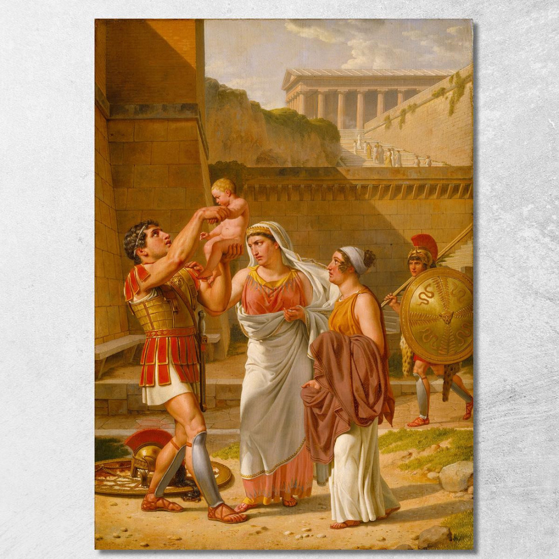 L'Addio Di Ettore Ad Andromaca Christoffer Wilhelm Eckersberg cwe29 quadro stampato su tela L'Addio Di Ettore Ad Andromaca Christoffer Wilhelm Eckersberg cwe29 quadro stampato su tela