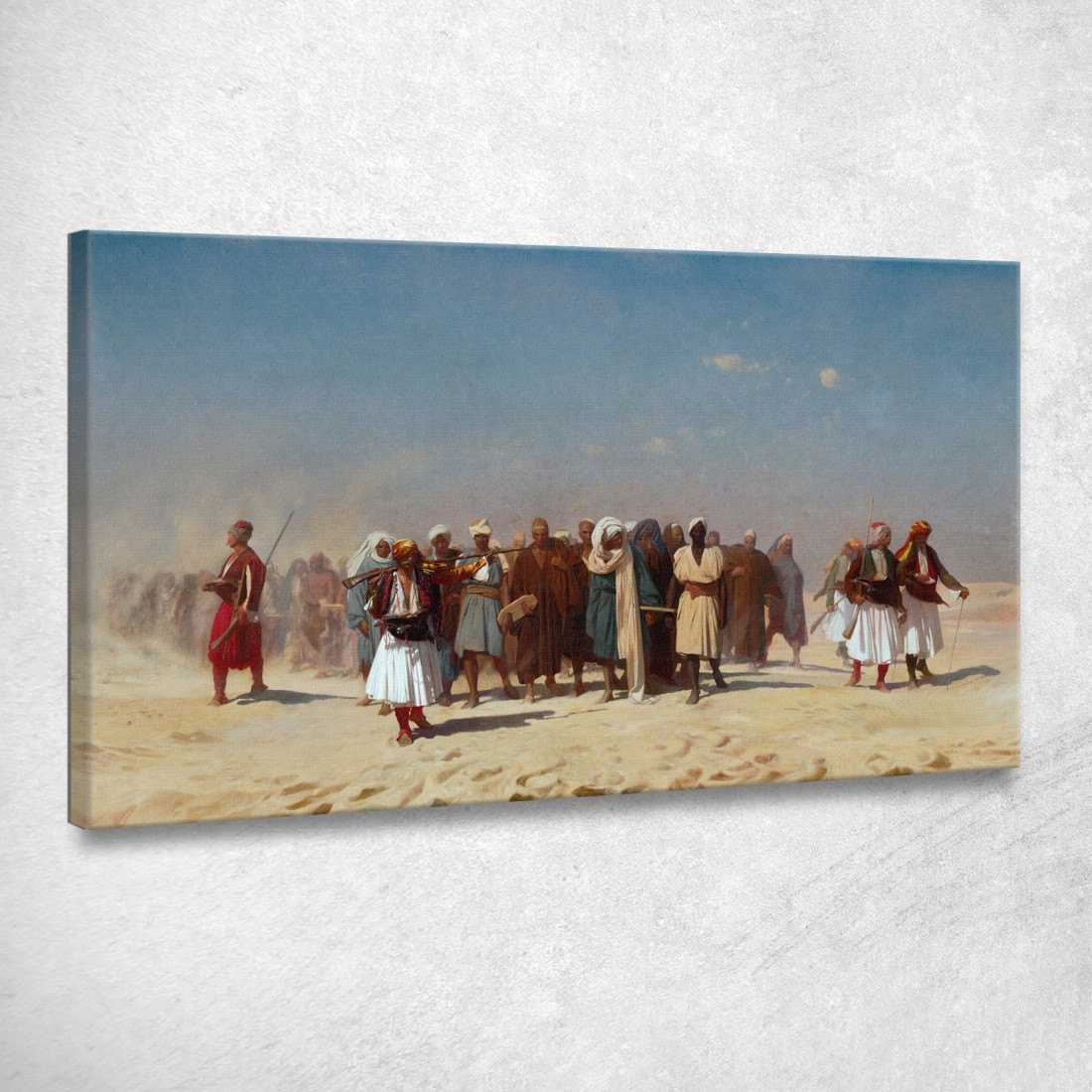 Reclute Egiziane Che Attraversano Il Deserto Jean-Léon Gérôme jlg48 quadro stampato su tela Reclute Egiziane Che Attraversano Il Deserto Jean-Léon Gérôme jlg48 quadro stampato su tela