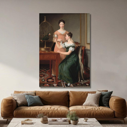 Le Figlie Maggiori Di Mendel Levin Nathanson Bella E Hanna Christoffer Wilhelm Eckersberg cwe38 quadro stampato su tela