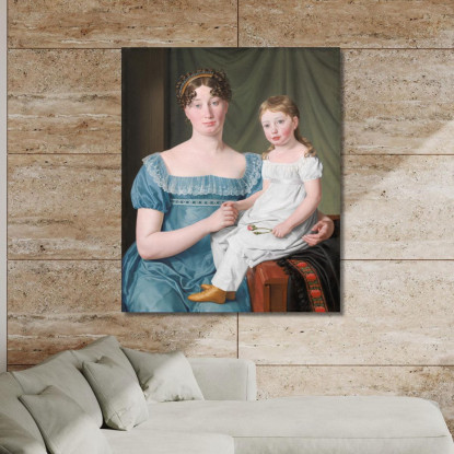 Ritratto Di Una Nobildonna Christoffer Wilhelm Eckersberg cwe45 quadro stampato su tela