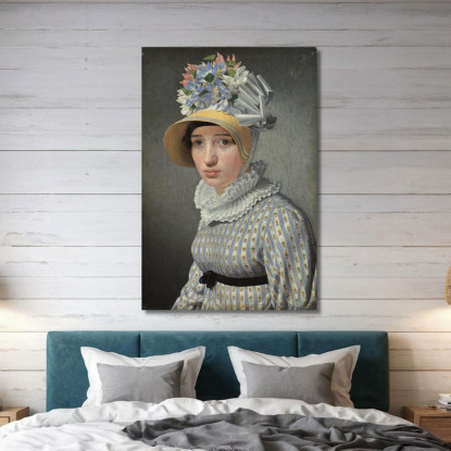 Ritratto Della Modella Maddalena O Anna Maria Uhden Christoffer Wilhelm Eckersberg cwe50 quadro stampato su tela