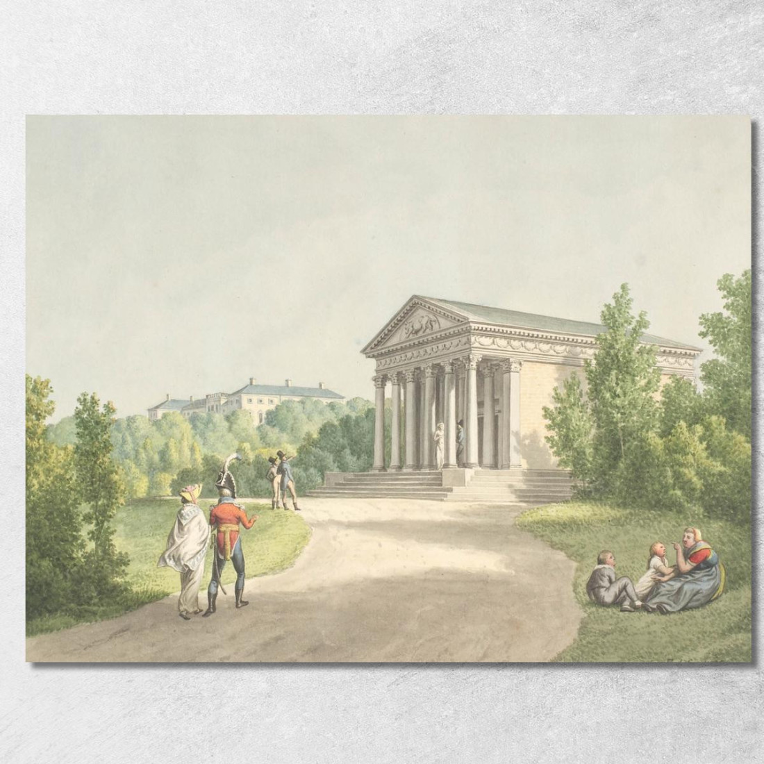 Veduta Del Giardino Di Frederiksberg Christoffer Wilhelm Eckersberg cwe53 quadro stampato su tela Veduta Del Giardino Di Frederiksberg Christoffer Wilhelm Eckersberg cwe53 quadro stampato su tela