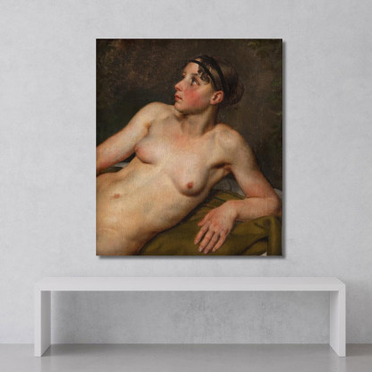 Nudo Femminile Reclinato Christoffer Wilhelm Eckersberg cwe55 quadro stampato su tela