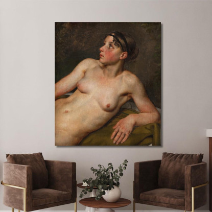 Nudo Femminile Reclinato Christoffer Wilhelm Eckersberg cwe55 quadro stampato su tela